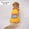 Skatrs Chepawk Superkings Cricket Jersey for Dogs and Cats (Yellow) Both-Clothing & Accessories Skatrs