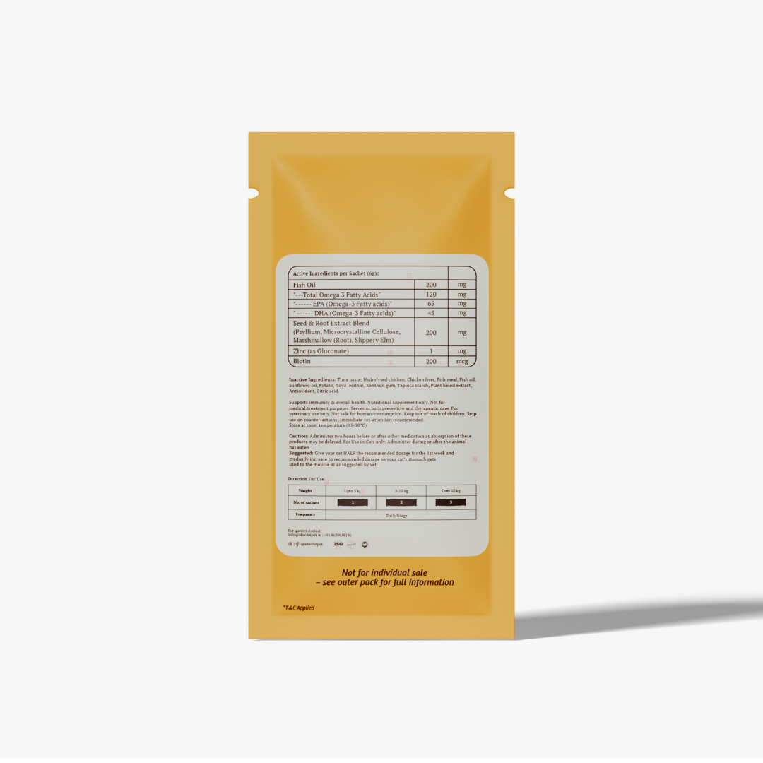 Absolut Pet Hair Ball Relief Creamy Supplements for Cat Cats-Health & Wellness Absolut Pet