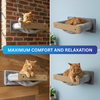 Furrlovers Wall Mounted Perch with Scratching Post & Plush Cushion for Cats (Grey) Cats-Toys Furrlovers Dropship