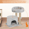 Furrlovers Tree with Condo & Elevated Perch for Cats (Grey) Cats-Toys Furrlovers Dropship