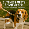 Talking Dog Club Coffee Cup Poop Bag Holder for Dogs and Cats (Brown/White) Dogs-Health & Wellness Talking Dog Club Dropship