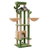 Furrlovers Multi Level Tree with Condo & Hammock for Cats (Green) Cats-Toys Furrlovers Dropship 4.7ft