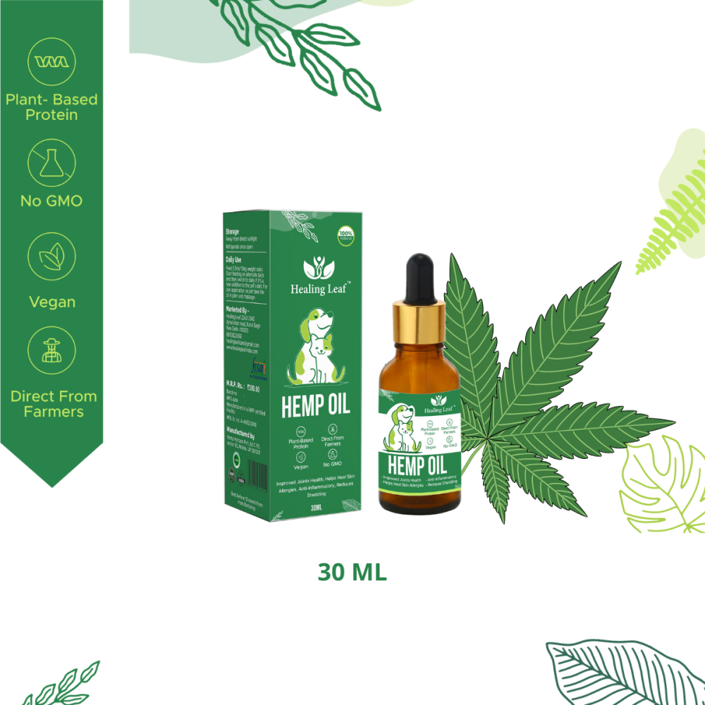 Healing Leaf Hemp Oil for Dogs and Cats