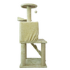 Skatrs Kitty Kastle Multi Level Cat Tree with Condo, Scratching Post, Platform and Ladder Toy (Beige)