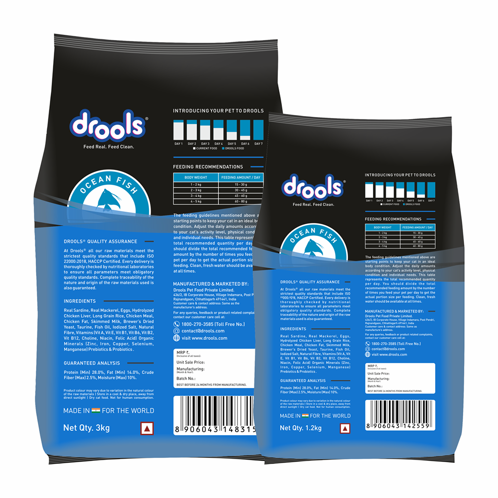 Drools Ocean Fish Adult Cat Dry Food Cats- Dry food Drools