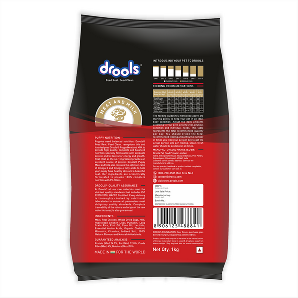 Drools Meat and Milk Puppy Dog Dry Food