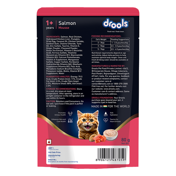 Drools Salmon Mousse Adult Cat Wet Food