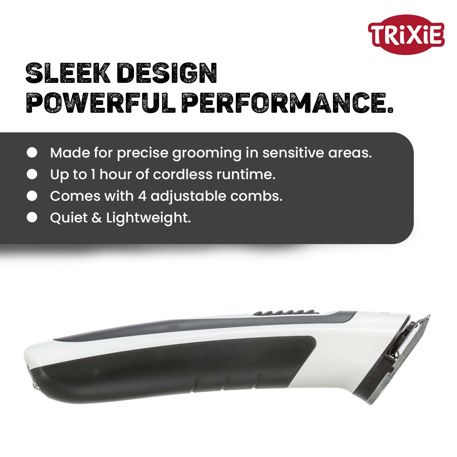 Trixie TR500 Slim Cordless Hair Clipper for Dogs and Cats Both-Grooming Supplies Trixie