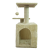 Skatrs Cat Tree with Sisal Rope, Scratching Post, Condo & Hanging Toys for Cats & Kittens (Beige) Cats-Toys Skatrs