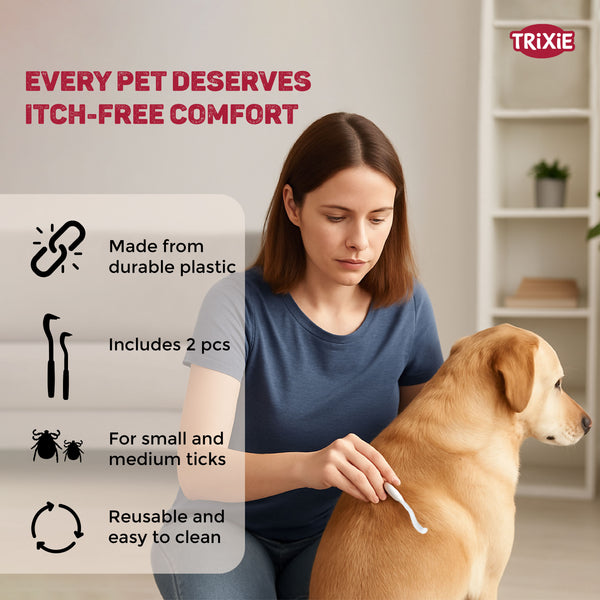 Trixie Tick Remover for Cats and Dogs (white)