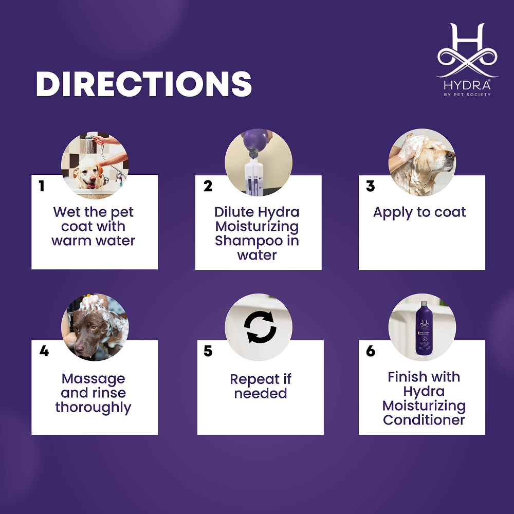 Hydra Groomers Champu Hidratante Moisturizing Shampoo for Cats & Dogs Both-Grooming Supplies Hydra Groomers