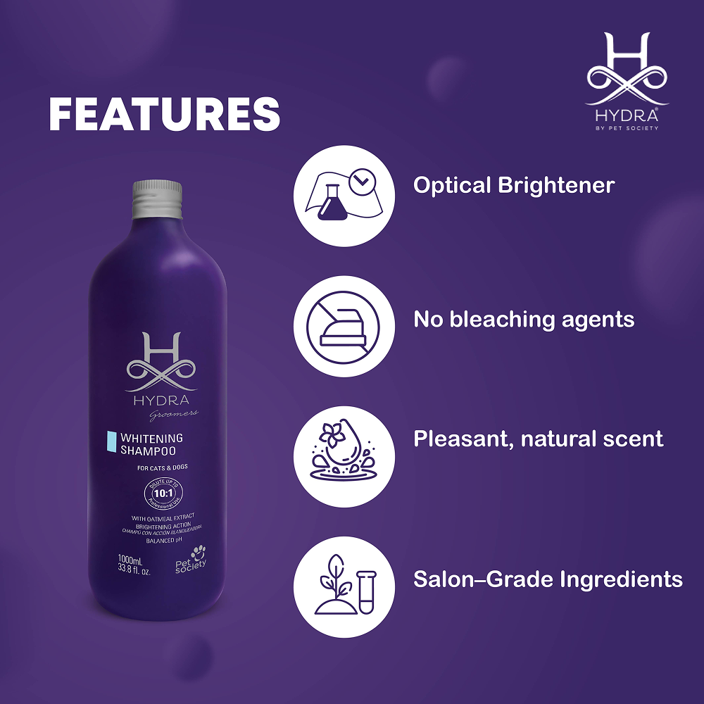 Hydra Groomers Oatmeal Extract Whitening Shampoo for Cats & Dogs Both-Grooming Supplies Hydra Groomers