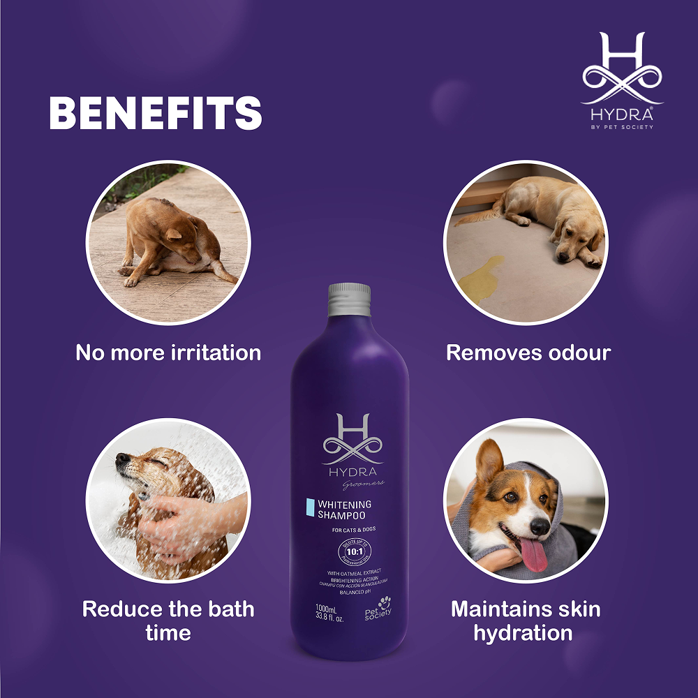 Hydra Groomers Oatmeal Extract Whitening Shampoo for Cats & Dogs Both-Grooming Supplies Hydra Groomers