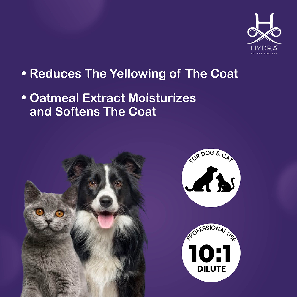 Hydra Groomers Oatmeal Extract Whitening Shampoo for Cats & Dogs Both-Grooming Supplies Hydra Groomers