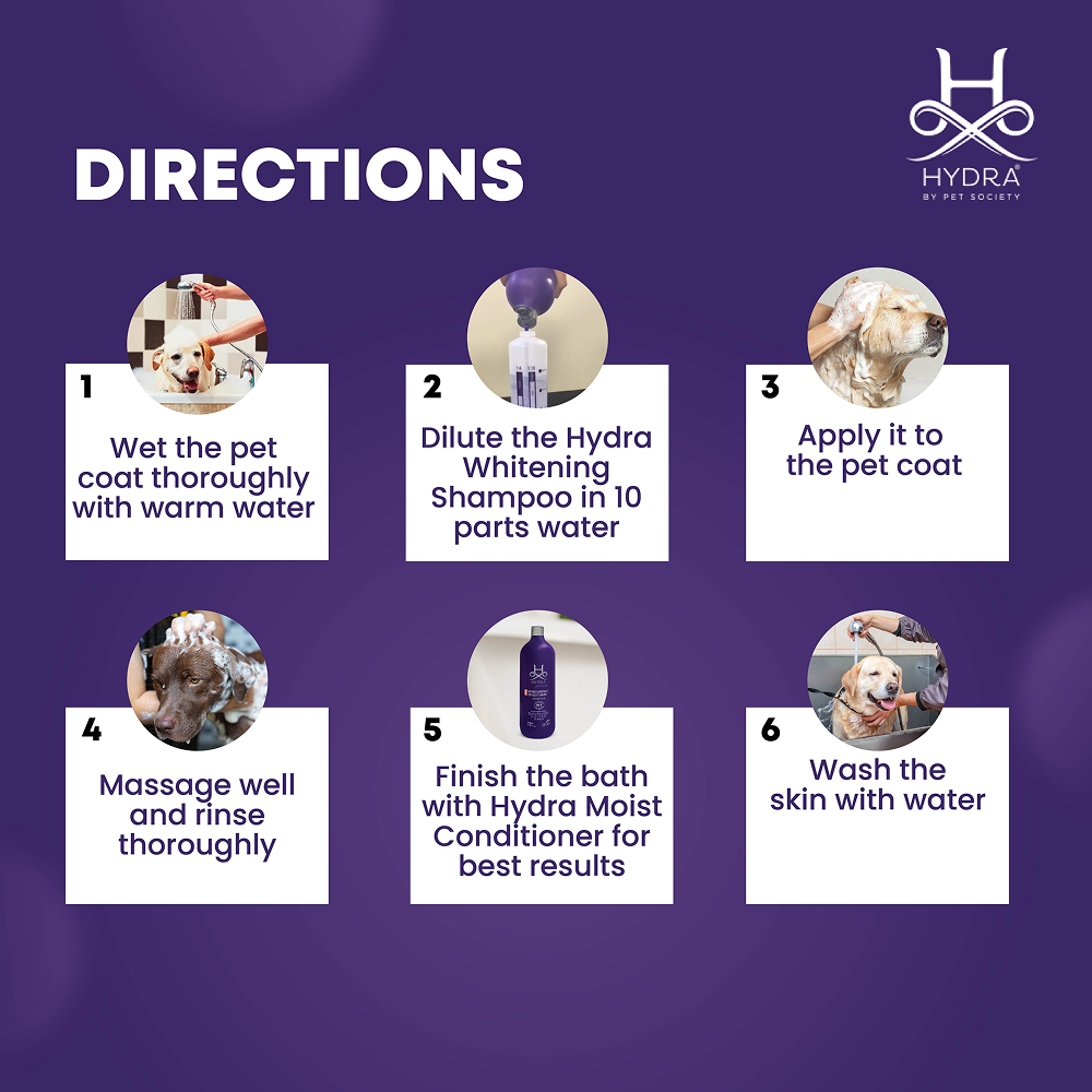 Hydra Groomers Oatmeal Extract Whitening Shampoo for Cats & Dogs Both-Grooming Supplies Hydra Groomers