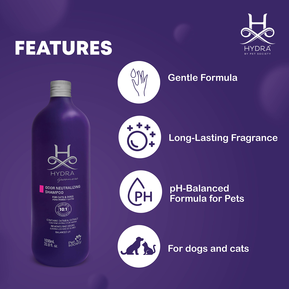 Hydra Groomers Oatmeal Extract Odor Neutralizing Shampoo for Cats & Dogs Both-Grooming Supplies Hydra Groomers