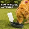 Trixie Travel Bottle with Bowl for Dogs and Cats (Black/White) Both-Bowls & Feeders Trixie