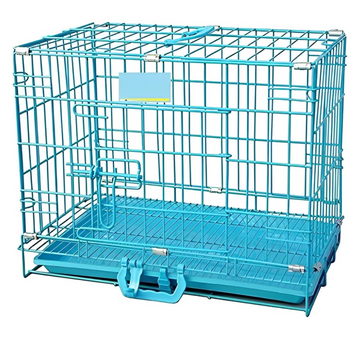 Chullbull Dual Door Heavy Duty Iron Powder Coated with Removable Tray Carrier for Dogs and Cats