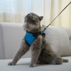Skatrs Harness with Leash for Cats (Blue) Cats-Collar, Leashes, harnesses Skatrs Neck:19-27in