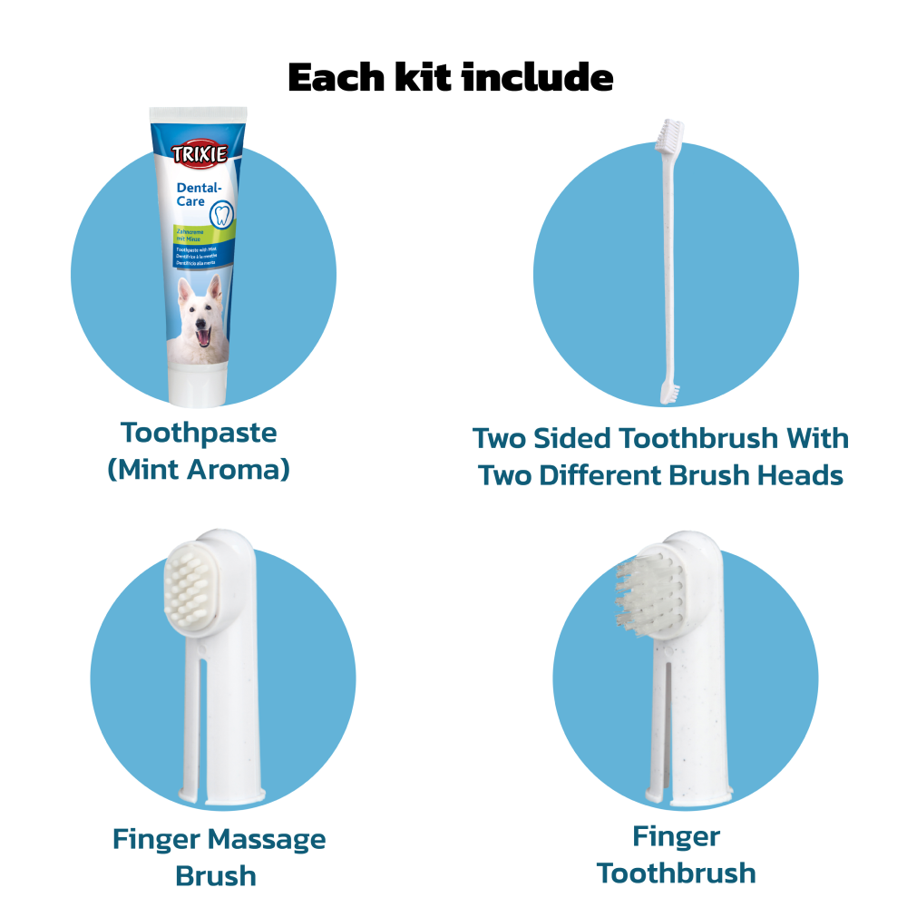 Trixie Dental Hygiene Kit for Dogs Dogs-Health & Wellness Trixie