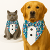 PawsIndia Flamingo Pattern Tuxedo Bandana for Dog and Cats Dogs-Clothing & Accessories Pawsindia Dropship