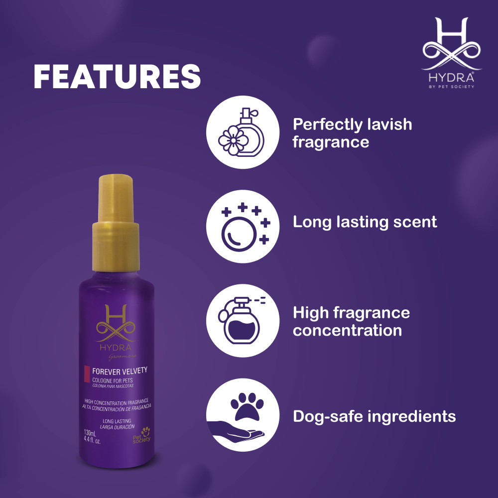 Hydra Groomers Forever Velvety Cologne for Dogs and Cats Both-Grooming Supplies Hydra Groomers