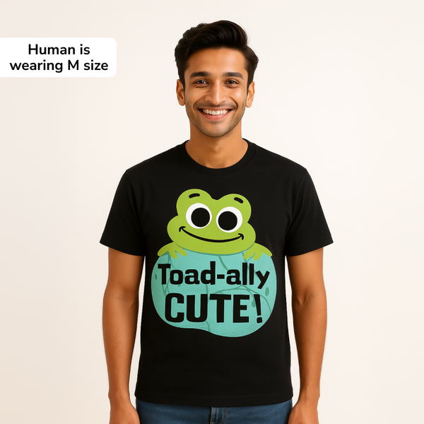 Toadly Cute Cotton T Shirt for Men and Women