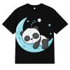 Sleeping Panda Cotton T Shirt for Men and Women Pet Parent-Clothing & Accessories Skatrs