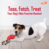 Nerf Bash Treat Football Toy for Dogs (Red) Dogs-Toys Nerf