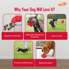 Nerf Bash Treat Football Toy for Dogs (Red) Dogs-Toys Nerf