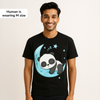 Sleeping Panda Cotton T Shirt for Men and Women Pet Parent-Clothing & Accessories Skatrs