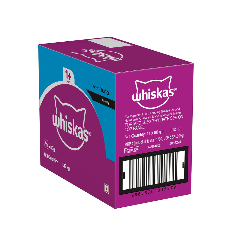 Whiskas Tuna in Jelly Meal Adult Cat Wet Food