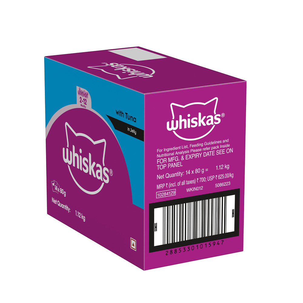 Whiskas Tuna in Jelly Kitten (2-12 Months) Cat Wet Food