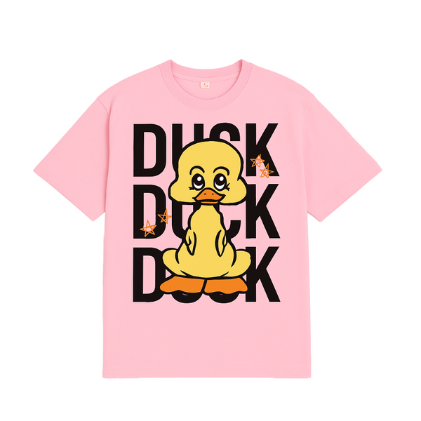 Duck Duck Duck Cotton T Shirt for Men and Women
