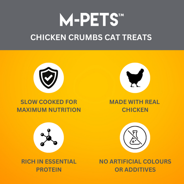 M PETS  Chicken Crumbs Treats for Cats