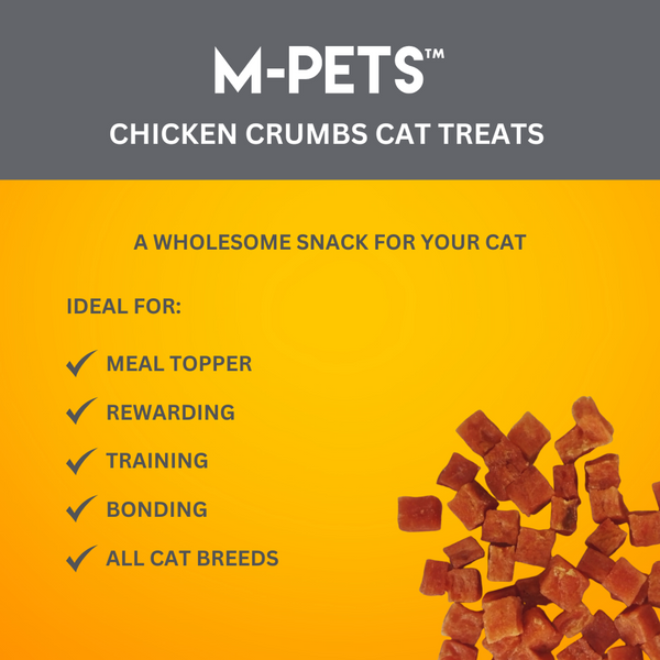 M PETS  Chicken Crumbs Treats for Cats