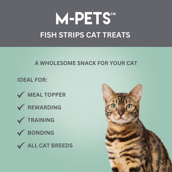M PETS Fish Strips Treats for Cats