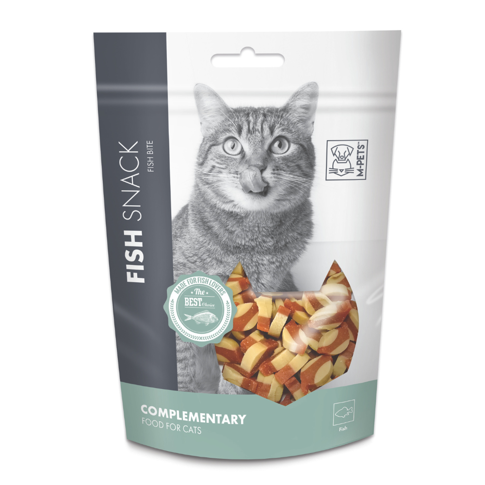 M PETS Fish Bite Treats for Cats Cats-Treats & Others M Pets 80g