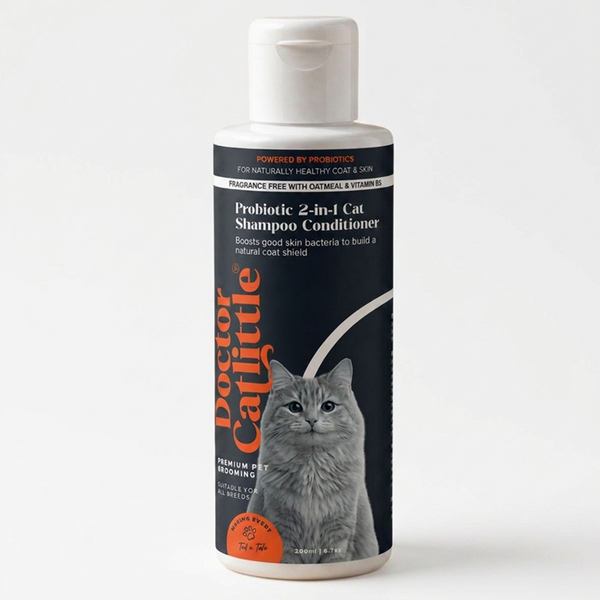 Doctor Catlittle Probiotic Cats 2 in 1 Shampoo Conditioner for Cats