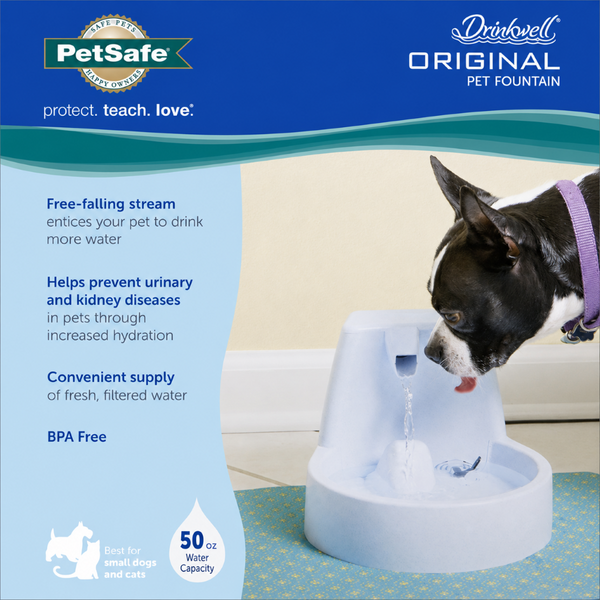 PetSafe Drinkwell Original Pet Fountain for Dogs and Cats