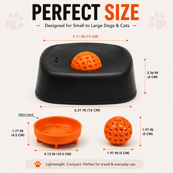 Talking Dog Club Lickables Spin Flow Slow Feeder Bowl for Dogs and Cats