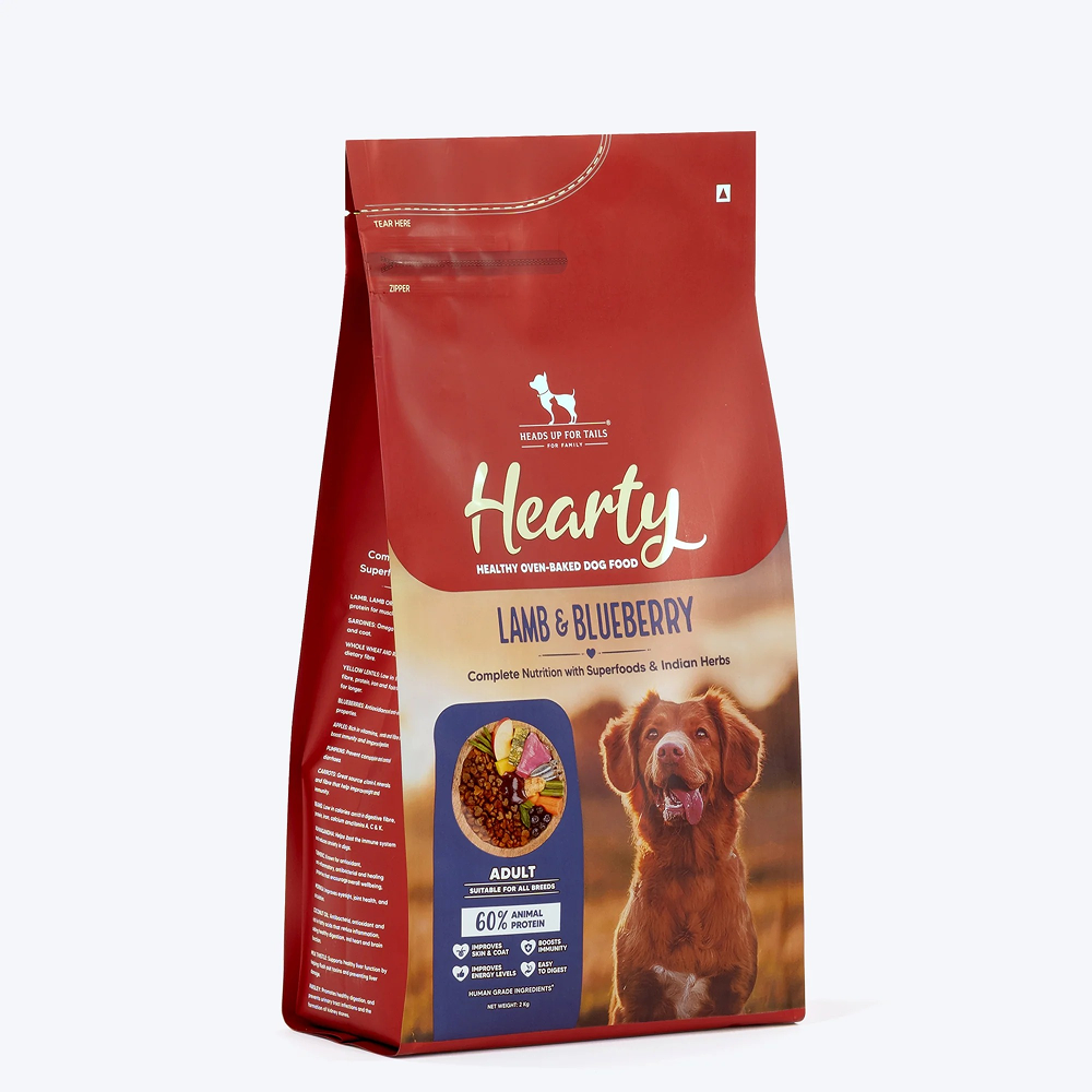 HUFT Hearty Oven Baked Lamb & Blueberry with Superfood Adult Dog Dry Food Dogs- Dry Food Heads Up for Tails