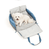 Barkbutler x Fofos Car Seat Carrier for Dogs and Cats (Grey/Blue)