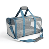Barkbutler x Fofos Standard Carrier for Dogs and Cats (Grey/Blue) Both-Bedding, Mats & Travel Supplies Barkbutler 46x28x27cm