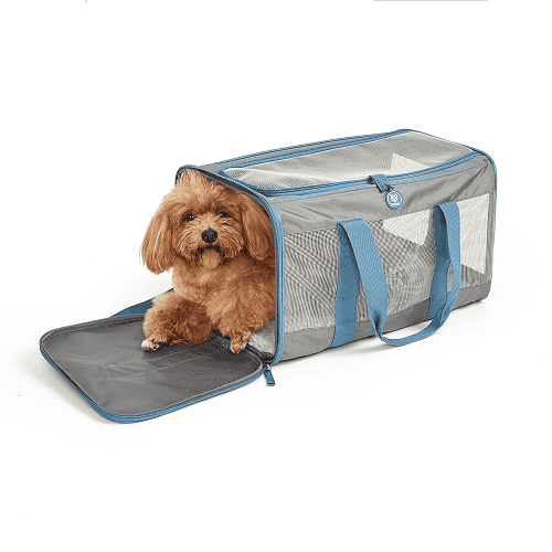 Barkbutler x Fofos Standard Carrier for Dogs and Cats (Grey/Blue)