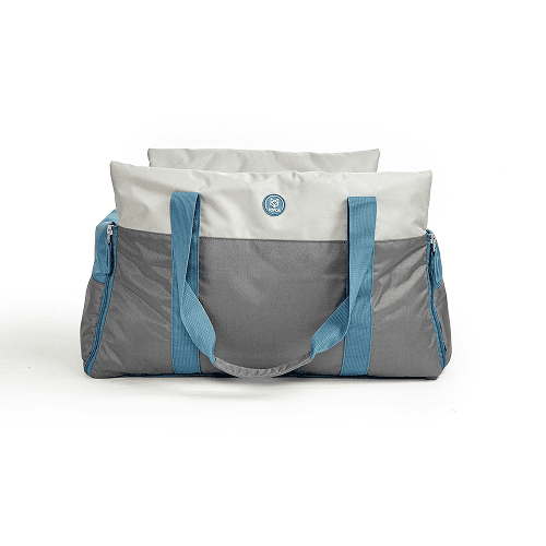 Barkbutler x Fofos Car Seat Carrier for Dogs and Cats (Grey/Blue)