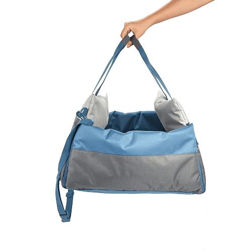 Barkbutler x Fofos Car Seat Carrier for Dogs and Cats (Grey/Blue)