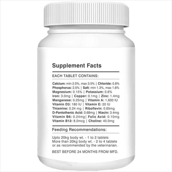Drools Absolute Vitamin and Absolute Calcium Dog Supplement Tablets Combo