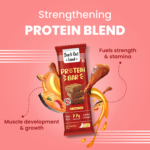 Bark Out Loud Collagen Protein Bar Chicken & Fish Treat for Dogs Dog Treats + Others Bark Out Loud