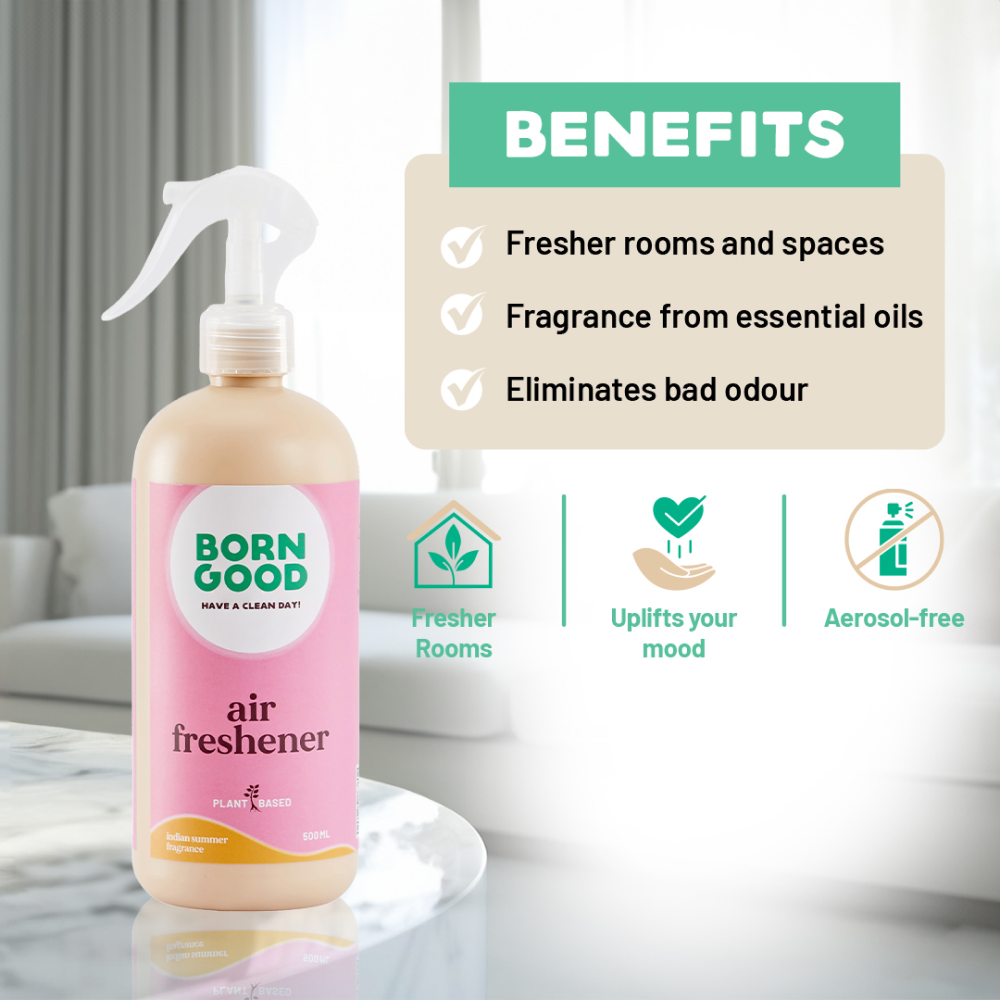 Born Good Plant Based Biodegradable and Non Toxic Air freshener Spray for Home and Office Both-Health & Wellness Born Good